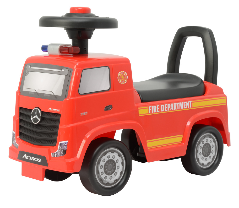 Politie Loopauto voor Peuters - Rode Kinderwagen met Sirene Look