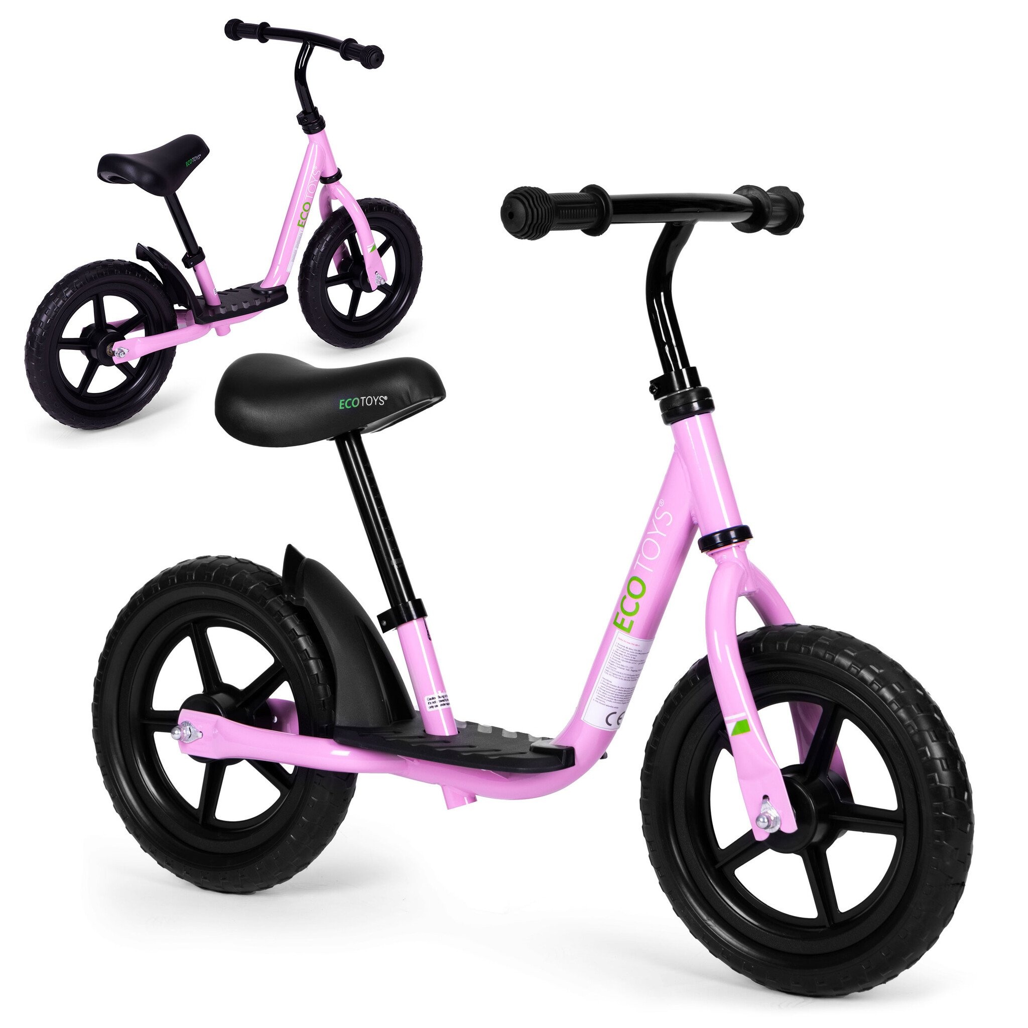 Roze Meisjes Loopfiets - Lichtgewicht - 3-5 jaar
