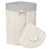 Luxe Bamboe Wasmand - Design Hoekmodel - Stijlvol & Natuurlijk