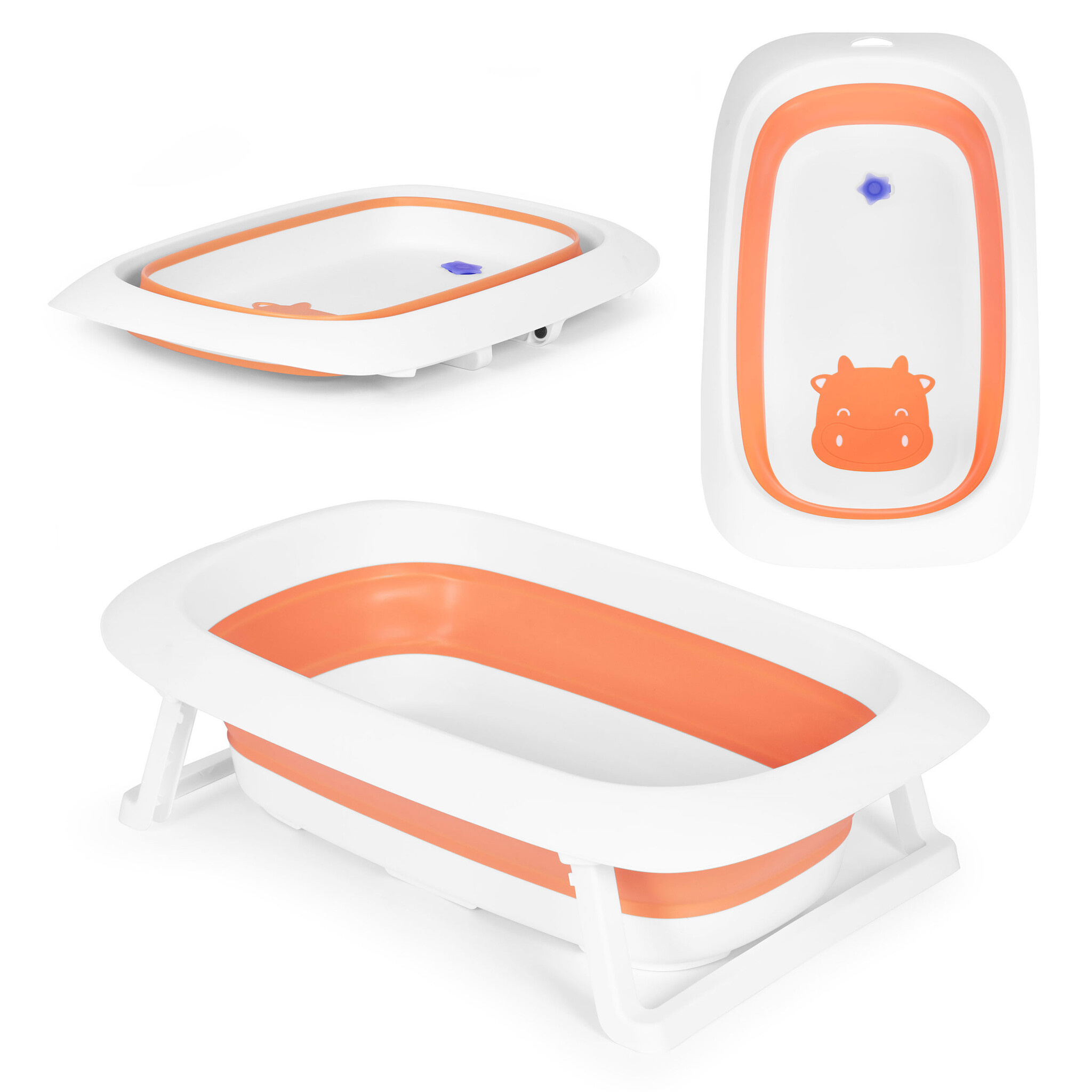 Veilig Babybad met Temperatuurindicator - Antislip Badkuip voor Baby's 0-12 maanden