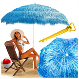 Tropische Design Parasol - Hawaiiaans Blauw - UV-werend - 180 cm