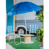 Tropische Design Parasol - Hawaiiaans Blauw - UV-werend - 180 cm