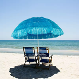 Tropische Design Parasol - Hawaiiaans Blauw - UV-werend - 180 cm