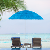 Tropische Design Parasol - Hawaiiaans Blauw - UV-werend - 180 cm