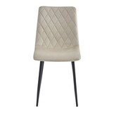 Design Fluwelen Stoelen Beige - Stijlvolle Set van 3