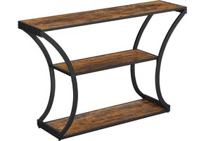 Industriële Wandkast met Planken - Staal en Hout - 120x80 cm