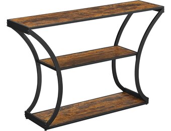 Industriële Wandkast met Planken - Staal en Hout - 120x80 cm