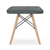 Ruimtebesparende Design Krukken - Grijze Stof - 2-delige Set