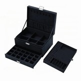 Verstelbare Sieraden Organizer - Zwart - Afsluitbaar Design