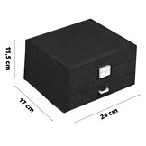 Verstelbare Sieraden Organizer - Zwart - Afsluitbaar Design