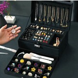 Luxe Sieraden Opbergbox - Afsluitbaar - Eco-Vriendelijk Zwart