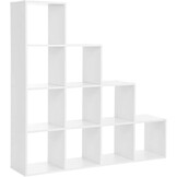 Praktische Boekenkast - Zelfmontage - Wit 130x130 cm