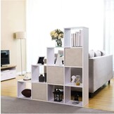 Vierkante Wandkast Wit - Ruime Opbergkast - 129,5 cm