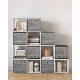 Vierkante Wandkast Wit - Ruime Opbergkast - 129,5 cm