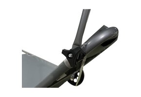 Luxe Verrijdbare Strandstoel met Zonluifel - Grijs