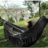 Bohemian Macramé Hangmat - Handgeweven Design - Wit 200 cm