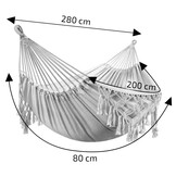 Ruime Gezinshangmat - Boho Uitvoering - Inclusief Opberghoes