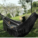 Authentieke Boho Hangmat - Handgemaakt Macramé - Natuurwit