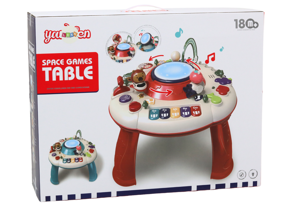 Speeltafel - dierenmotief - 41x39x42 cm - flexibel gebruik