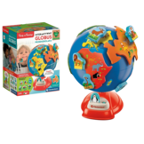 Globe met dieren - gerecycled plastic - educatief