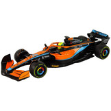 Bestuurbare auto - raceauto - oranje - 47x11x16 cm - rubberen wielen