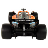 Bestuurbare auto - raceauto - oranje - 47x11x16 cm - rubberen wielen