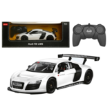 Bestuurbare auto - Audi R8 - wit - 18x5x8 cm - luxe sportwagen