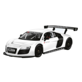 Bestuurbare auto - Audi R8 - wit - 18x5x8 cm - luxe sportwagen