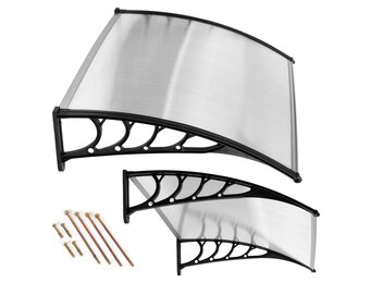 Duurzame Polycarbonaat Deurluifel - All-Weather Bescherming - 95,5 x 153 cm