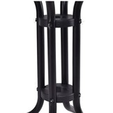 Design Glazen Tuintafel - Minimalistisch Rond 60cm - Zwart Metaal