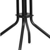 Weerbestendige Ronde Tuintafel 60cm - Gehard Glas - 4 Zitplaatsen