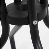 Luxe Terrastafel Rond 60cm - Glazen Blad - Modern Design