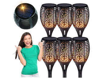 Duurzame Solar Tuinfakkel met Automatische Schemersensor - 53cm