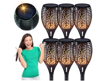 Onderhoudsvrije Solar Tuinfakkel - Waterdicht IP65 - 53cm