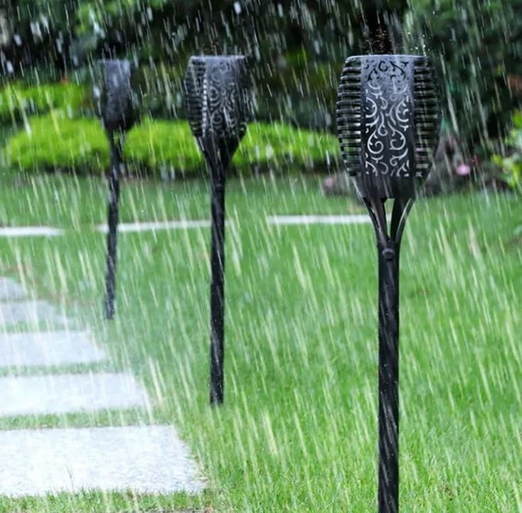 Onderhoudsvrije Solar Tuinfakkel - Waterdicht IP65 - 53cm