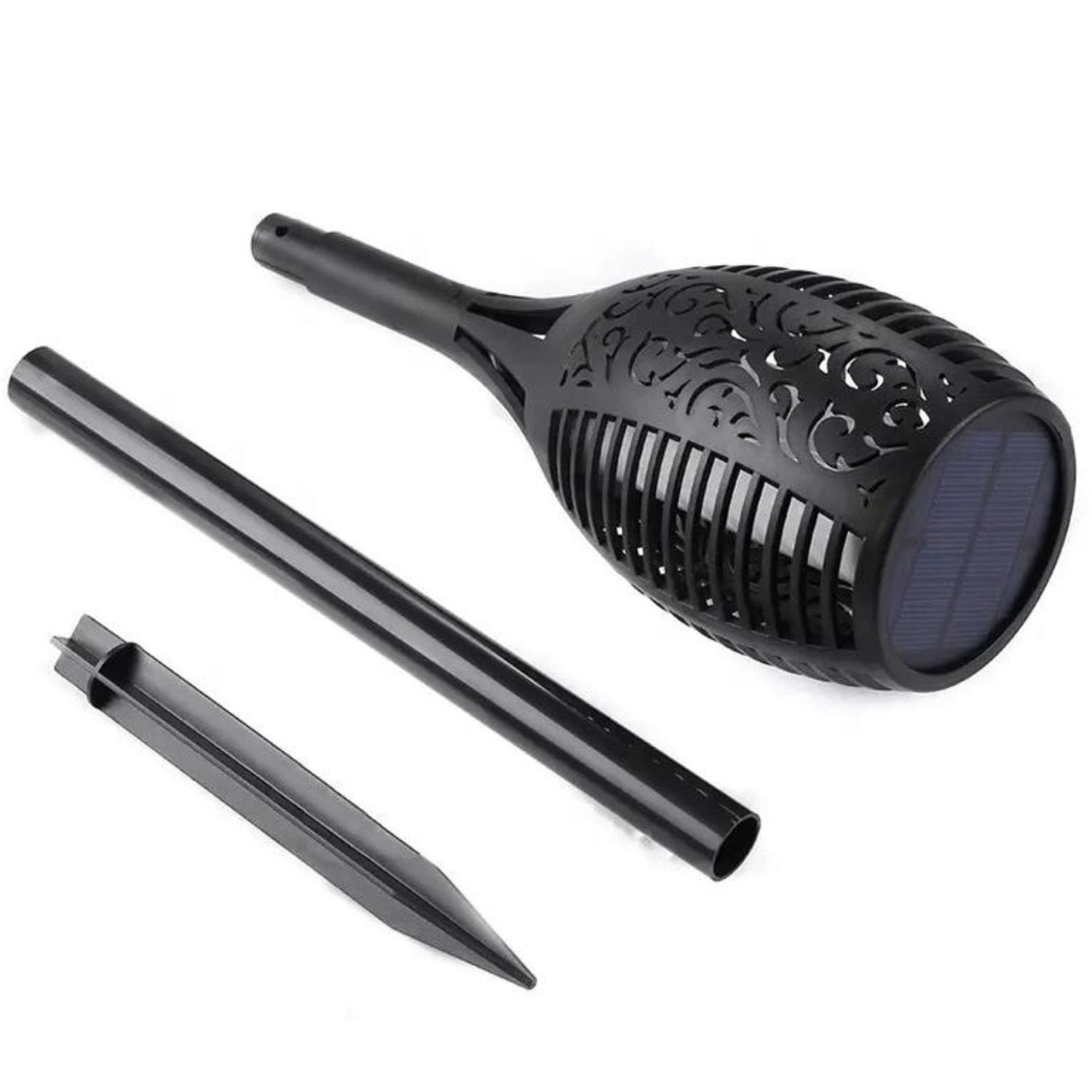 Moderne Solar Tuinfakkel - Stijlvolle LED Buitenverlichting 53cm