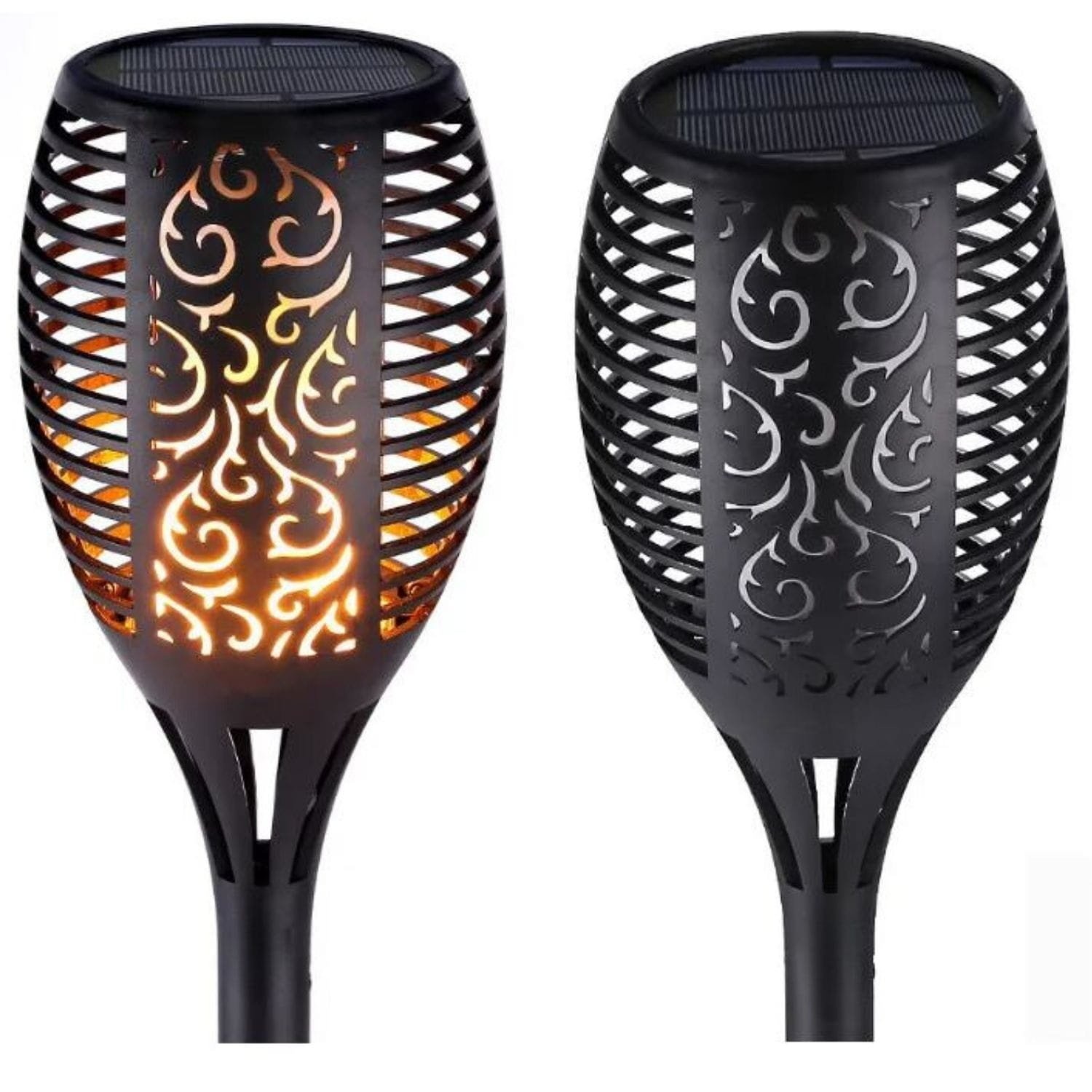 Moderne Solar Tuinfakkel - Stijlvolle LED Buitenverlichting 53cm