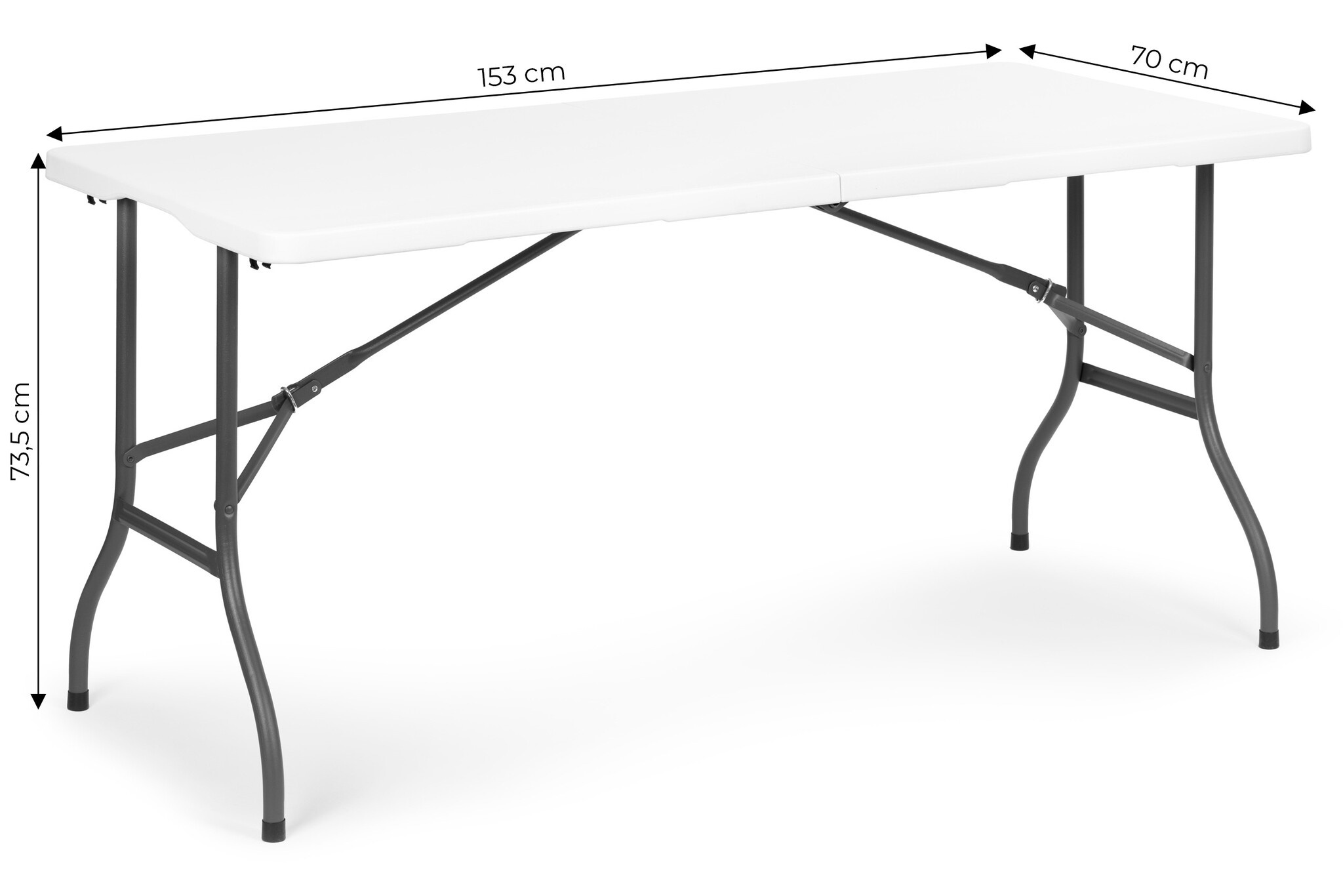 Professionele Cateringtafel - 153cm - Draagkracht 100kg - Waterdicht HDPE