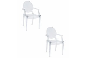 Stapelbare Transparante Stoelen - Ruimtebesparend - 2 stuks - Multifunctioneel