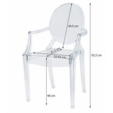 Lichte Transparante Eetkamerstoelen - Ruimtelijk Effect - Set van 2