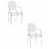 Klassiek-Modern Design Stoelen - Transparant - Ergonomisch - 2 stuks