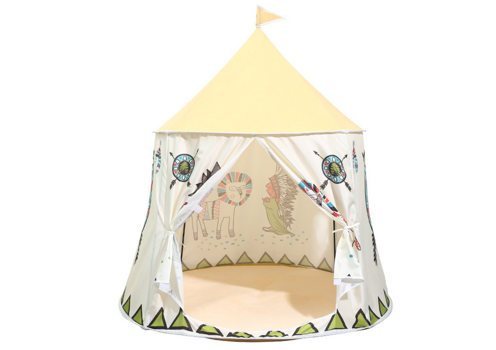 CE-Gecertificeerde Tipi Kindertent - Duurzame Speeltent 123 cm