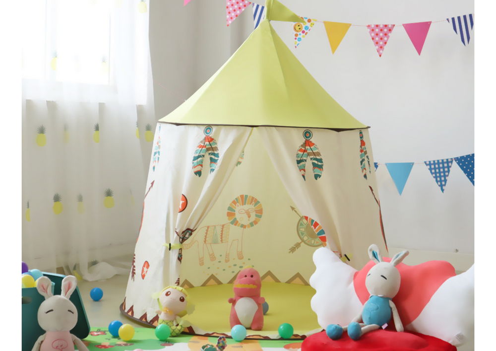 CE-Gecertificeerde Tipi Kindertent - Duurzame Speeltent 123 cm