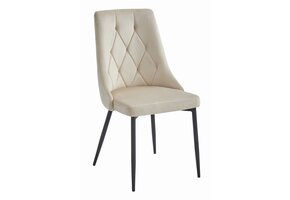 Multifunctionele Fluwelen Stoel - Compact Design - Beige