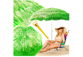 Multifunctionele UV-parasol - Strand, Tuin & Camping - Met Grondanker