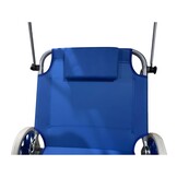 Verrijdbare Luxe Strandstoel met Zonnedak - Lichtgewicht Comfort - Blauw