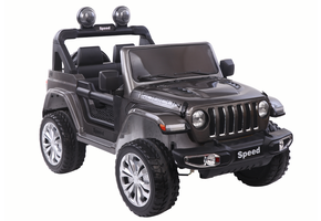Robuuste Elektrische Kinderauto - 12V Accu - 3 Versnellingen - Zilver