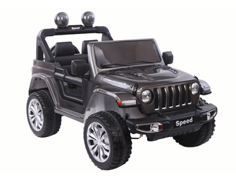 Robuuste Elektrische Kinderauto - 12V Accu - 3 Versnellingen - Zilver