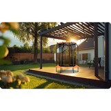 Compacte Tuintrampoline met Net - 152cm - Ideaal voor Kleine Tuin