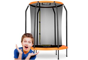 Peutertrampoline met Veiligheidsnet - 152cm - Zonder Ladder